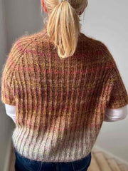 Felicity Blouse multi color (long sleeves), No 4 + silk mohair knitting kit