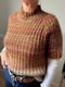 Felicity Blouse multi color (long sleeves), No 4 + silk mohair knitting kit