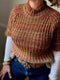 Felicity Blouse solid color (long sleeves), No 4 + silk mohair knitting kit