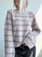 Rikke Cozy Sweater by Rikke Jönsson (one stripe color), No 3 knitting kit