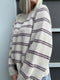 Rikke Cozy Sweater by Rikke Jönsson (two stripe colors), No 3 knitting kit