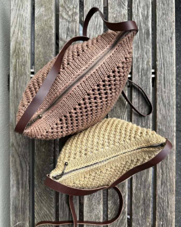 Florence Bag by PetiteKnit, cotton and linen yarn kit (ex pattern) - Main Image