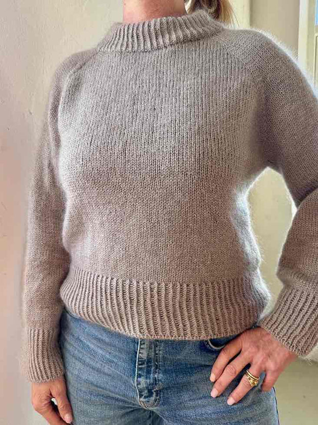 Frederikke sweater, No 4 + silk mohair knitting kit