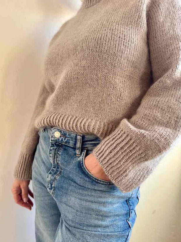 Frederikke sweater, No 4 + silk mohair knitting kit