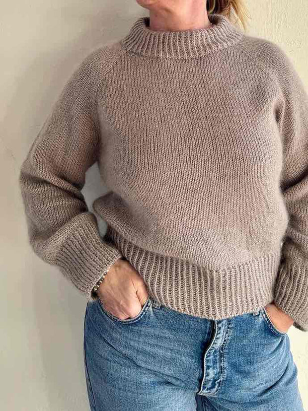 Frederikke sweater, No 4 + silk mohair knitting kit