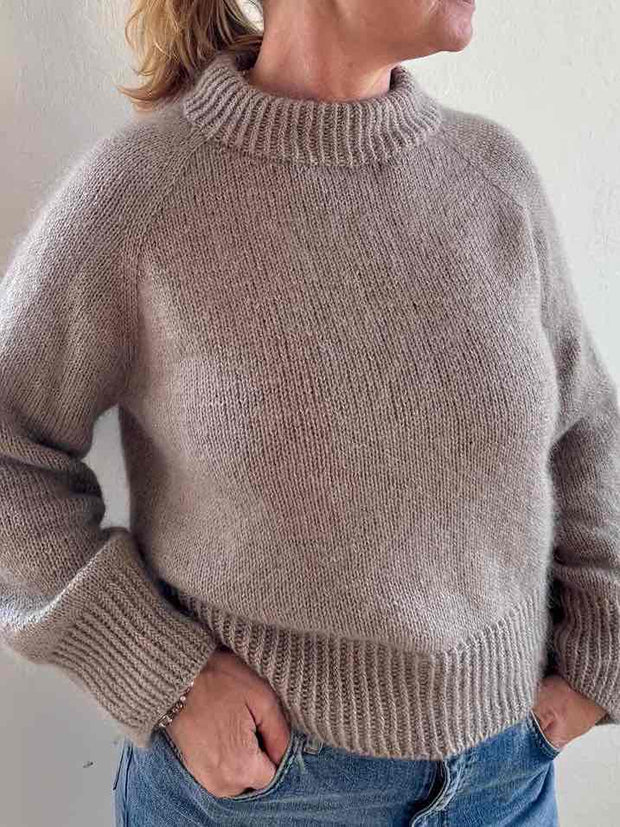 Frederikke sweater, No 4 + silk mohair knitting kit