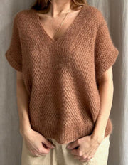 Fungus Slipover V - neck by Refined Knitwear, knitting pattern Knitting patterns Refined Knitwear