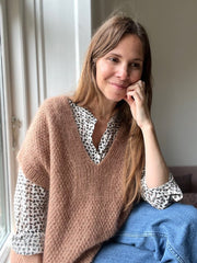 Fungus Slipover V - neck by Refined Knitwear, knitting pattern Knitting patterns Refined Knitwear