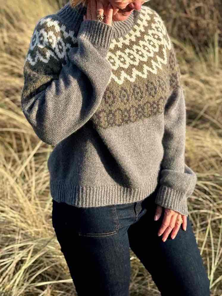 Isling Sweater Icelandic Design Knitting Pattern by Önling