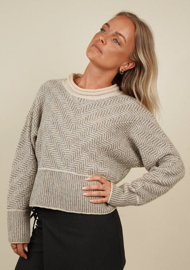 Jazz Cardigan & Sweater | Mosaic knitting | Design by Hanne Falkenberg