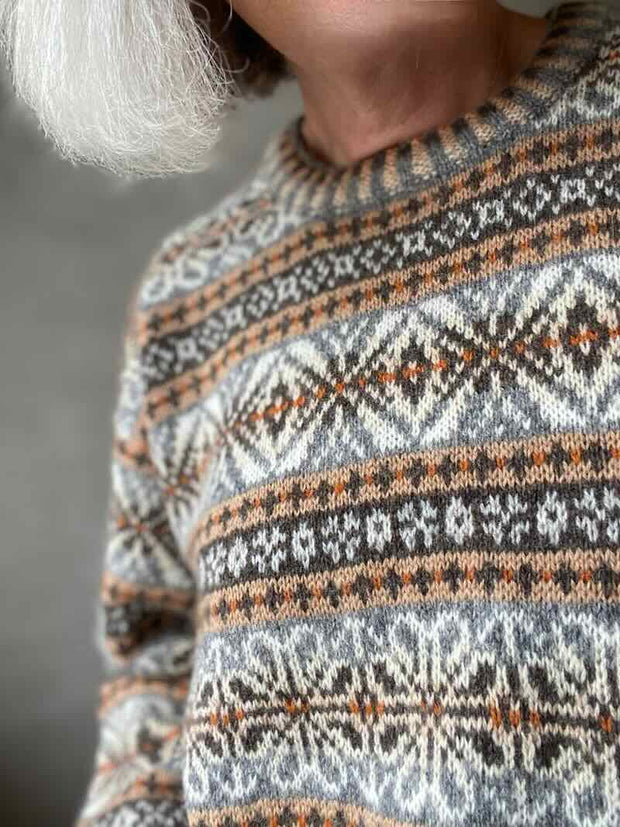 Krakær mens sweater by Ruth Sørensen, knitting pattern Knitting patterns Ruth Sørensen