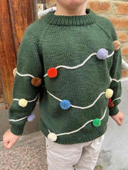 Let's Christmas Sweater by PetiteKnit, No 4 + silk mohair yarn kit (excl pattern)