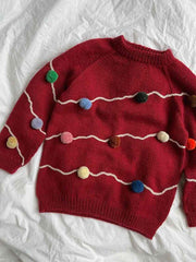 Let's Christmas Sweater by PetiteKnit, No 4 + silk mohair yarn kit (excl pattern)