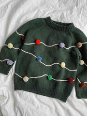 Let's Christmas Sweater by PetiteKnit, No 4 + silk mohair yarn kit (excl pattern)