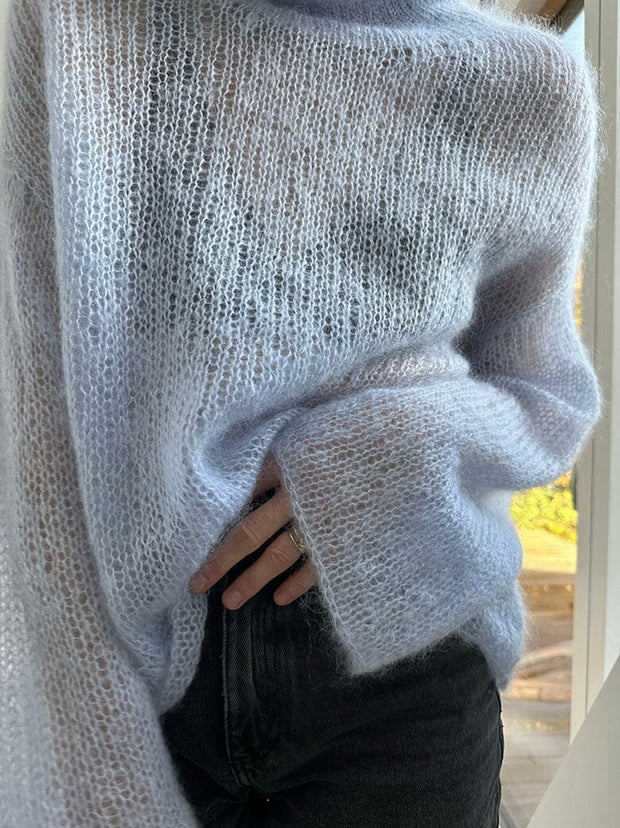 Light Loop high neck sweater by Other Loops, knitting pattern