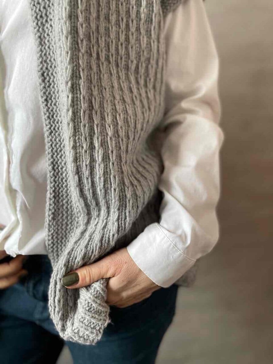 Links Vest | Hand knitted chain pattern | Hanne Falkenberg & Önling