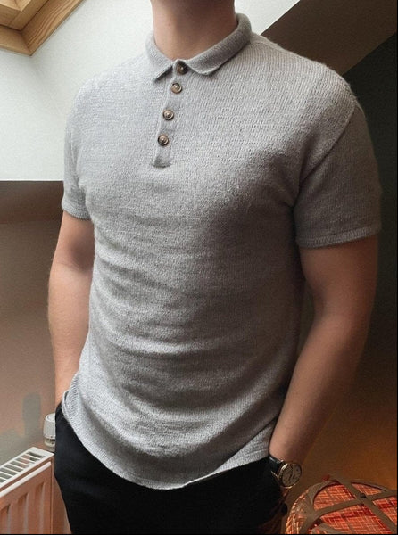 Marco Polo for Men: Classic Knit Polo Shirt Pattern Top-Down DIY