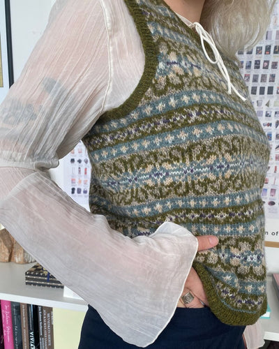 Mols slipover vest by Ruth Sørensen, No 20 knitting kit Knitting kits Ruth Sørensen 