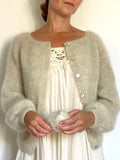 Nigrum cardigan by Refined Knitwear, silk mohair knitting kit Knitting kits Refined Knitwear