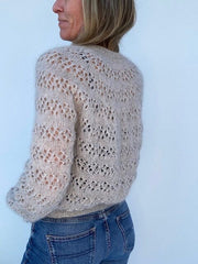 No 09V sweater with V - neck by VesterbyCrea, knitting pattern Knitting patterns VesterbyCrea