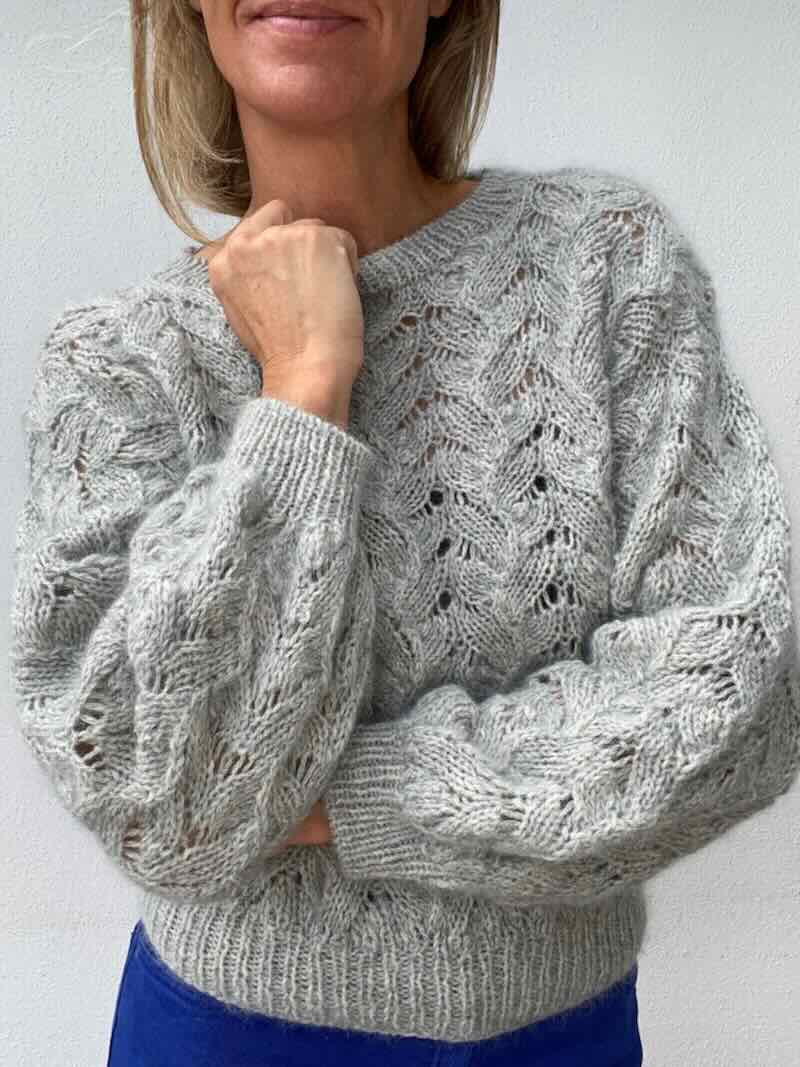 No 45 sweater by VesterbyCrea, No 20 silk mohair knitting kit