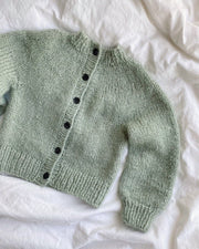 Novice Cardigan Chunky for kids by PetiteKnit, No 1 + Silk mohair kit Strikkekit PetiteKnit