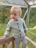 Novice Cardigan Chunky for kids by PetiteKnit, No 1 + Silk mohair kit Strikkekit PetiteKnit