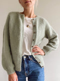 Novice Cardigan Mohair Edition from PetiteKnit, silk mohair yarn kit (ex pattern)