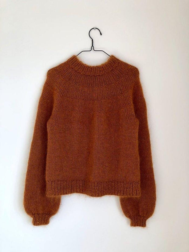 Novice sweater by PetiteKnit, No 1 + Silk Mohair knitting kit