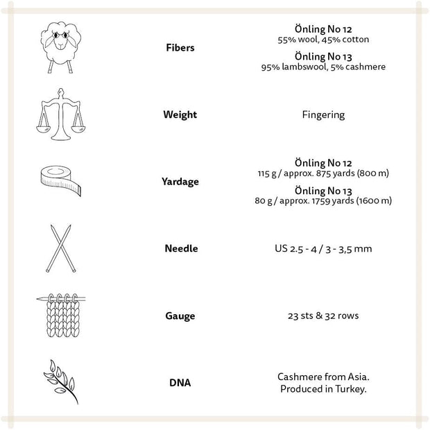 Önling Everyday Kit - No 12 + No 13 (+ free pattern) Yarn Jesper Davidsen