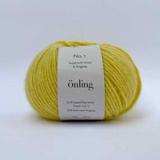 Önling No 1 - merino and angora yarn Yarn Lanecardate Yellow (103503, cellery)