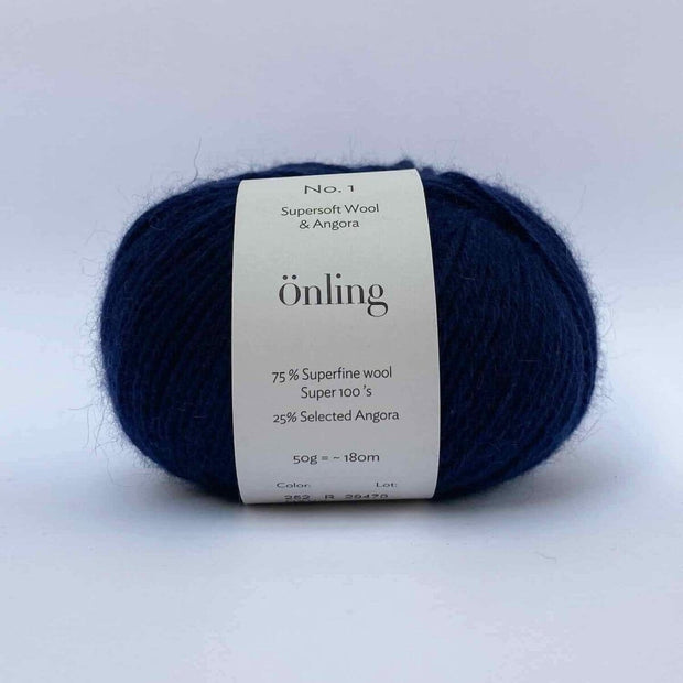 Önling No 1 - merino and angora yarn Yarn Lanecardate Navy (252, Navy)