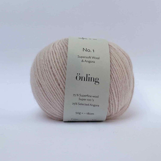 Önling No 1 - merino and angora yarn Yarn Lanecardate Light pink (2947, rose)