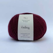 Önling No 1 - merino and angora yarn Yarn Lanecardate Wine (2722, granata)