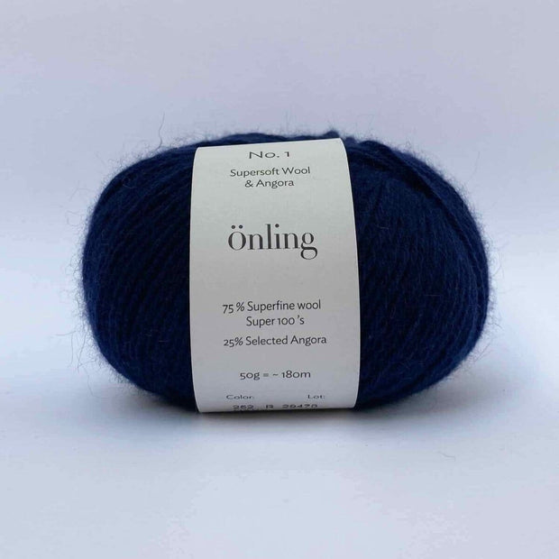 Önling No 1 - merino and angora yarn Yarn Lanecardate Navy (252, Navy)