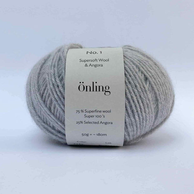 Önling No 1 - merino and angora yarn Yarn Lanecardate Light grey (3559, grigio 0)