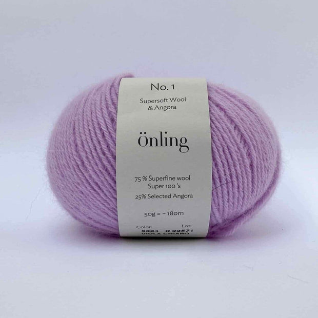 Önling No 1 - merino and angora yarn Yarn Lanecardate Lilac (2884, viola)