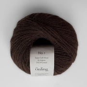 Önling No 1: Luxury Merino - Angora blend yarn - Coffee brown (026)