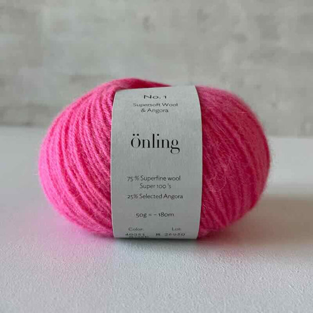 Önling No 1, Sustainable merino/angora yarn Yarn Önling Yarn Pink (40051, rose)