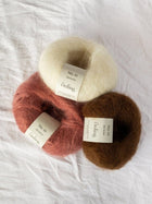 Ellinor cozy slippers by Önling, No 18 + Silk mohair knitting kit