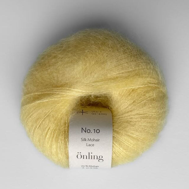 Önling No 10: Luxurious and exquisite silk mohair - Banana yellow (014)