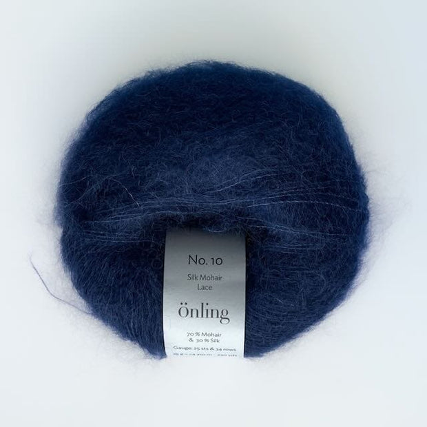 Önling No 10: Luxurious and exquisite silk mohair - Navy blue (117)