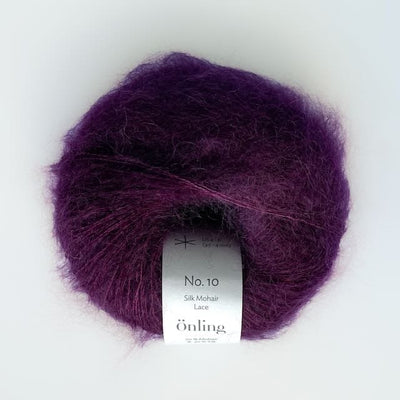 Önling No 10: Luxurious and exquisite silk mohair - Plum (008)