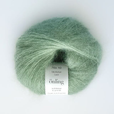 Önling No 10: Luxurious and exquisite silk mohair - Sage green (060)