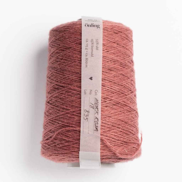 Önling No 12: All - season wool and cotton blend yarn - Dark Rose 18