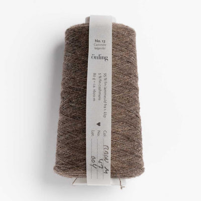 Önling No 13: Companion yarn cob - web weight - Brown melange 47