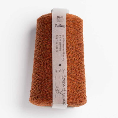 Önling No 13: Companion yarn cob - web weight - Burned Orange 46