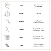 Önling No 13: Companion yarn cob - web weight - Off White (007) Yarn Jesper Davidsen