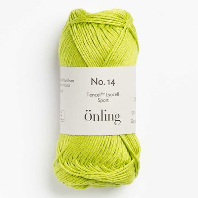 Önling No 14: Soft Lyocell yarn for summer knits - Lime (127)