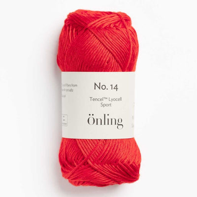 Önling No 14: Soft Lyocell yarn for summer knits - Tomato